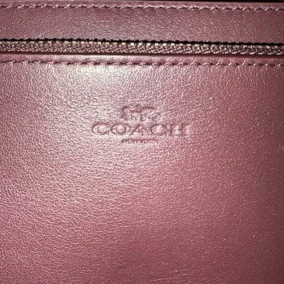 NWOT Coach Cream and Brown Snakeskin Python Embossed Leather Bag - Picture 7 of 9